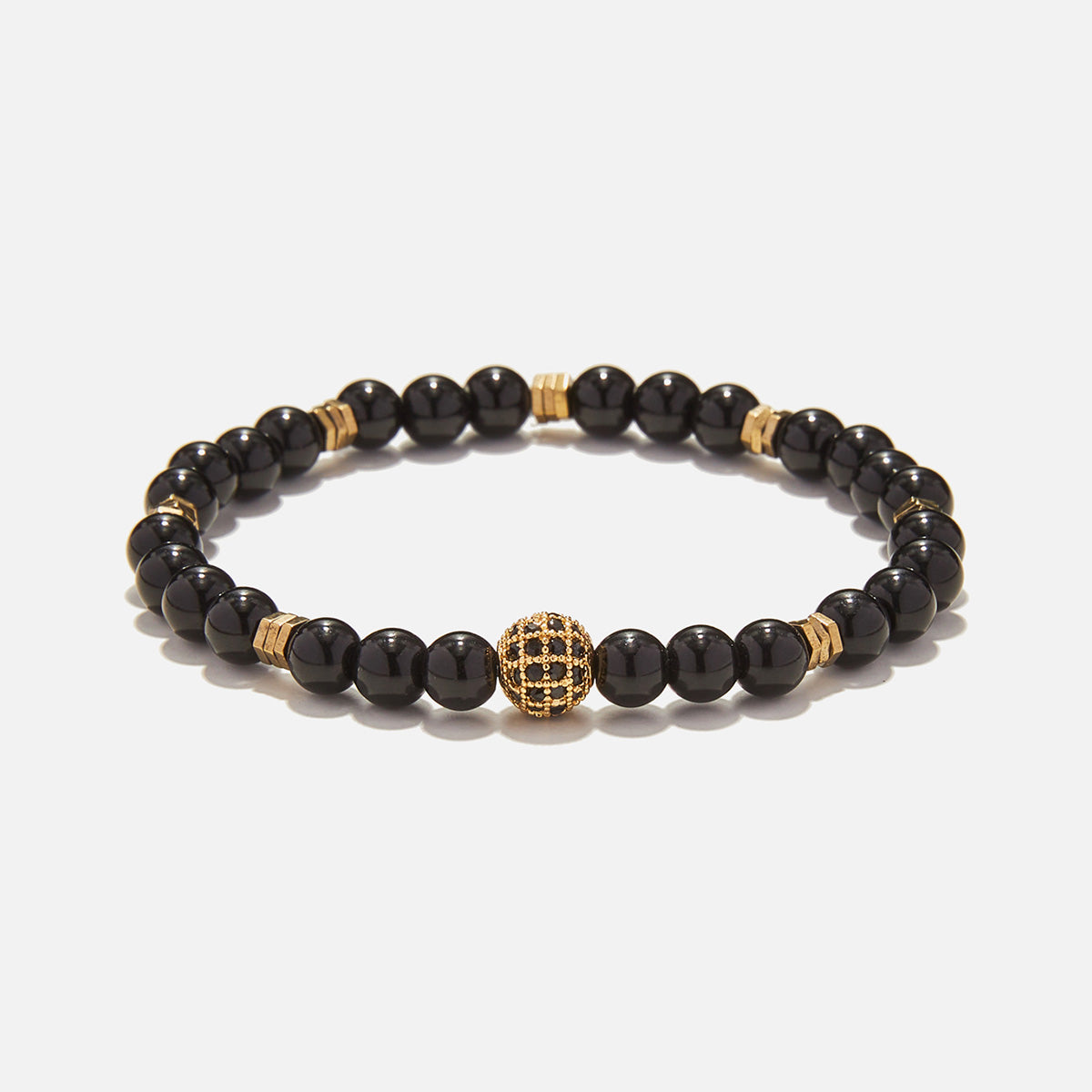 Handmade Bracelet For Men with Obsidian