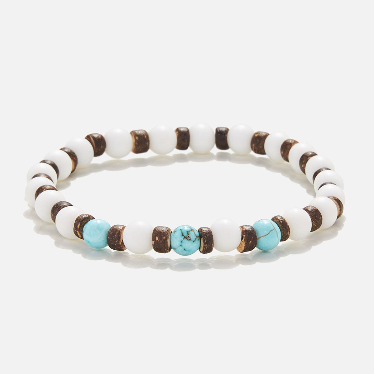 Handmade Bracelet For Men with Onyx & Coconut