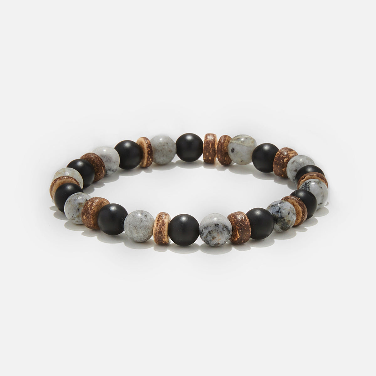Handmade Bracelet For Men with Agate & Onyx