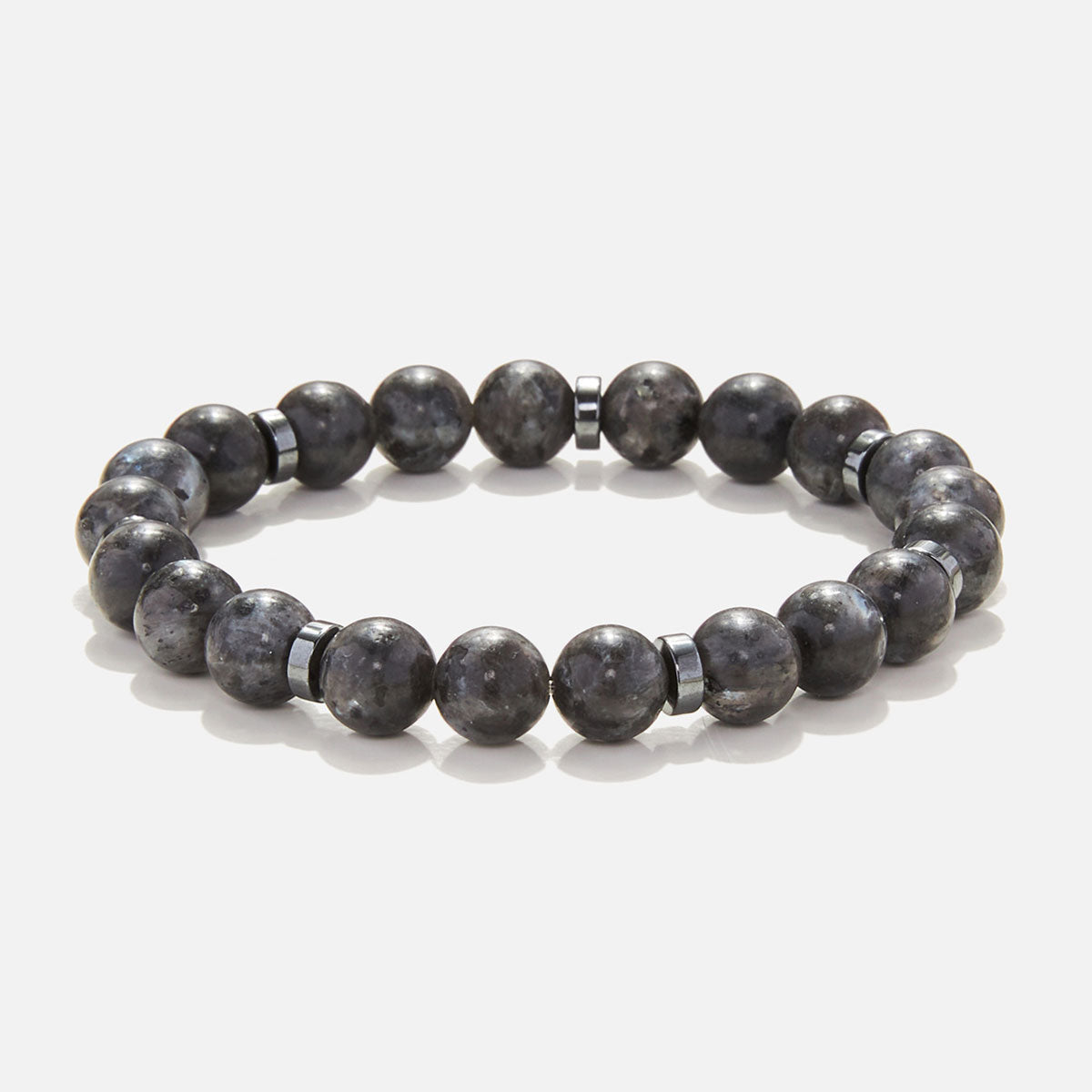Handmade Bracelet For Men with Larvikite