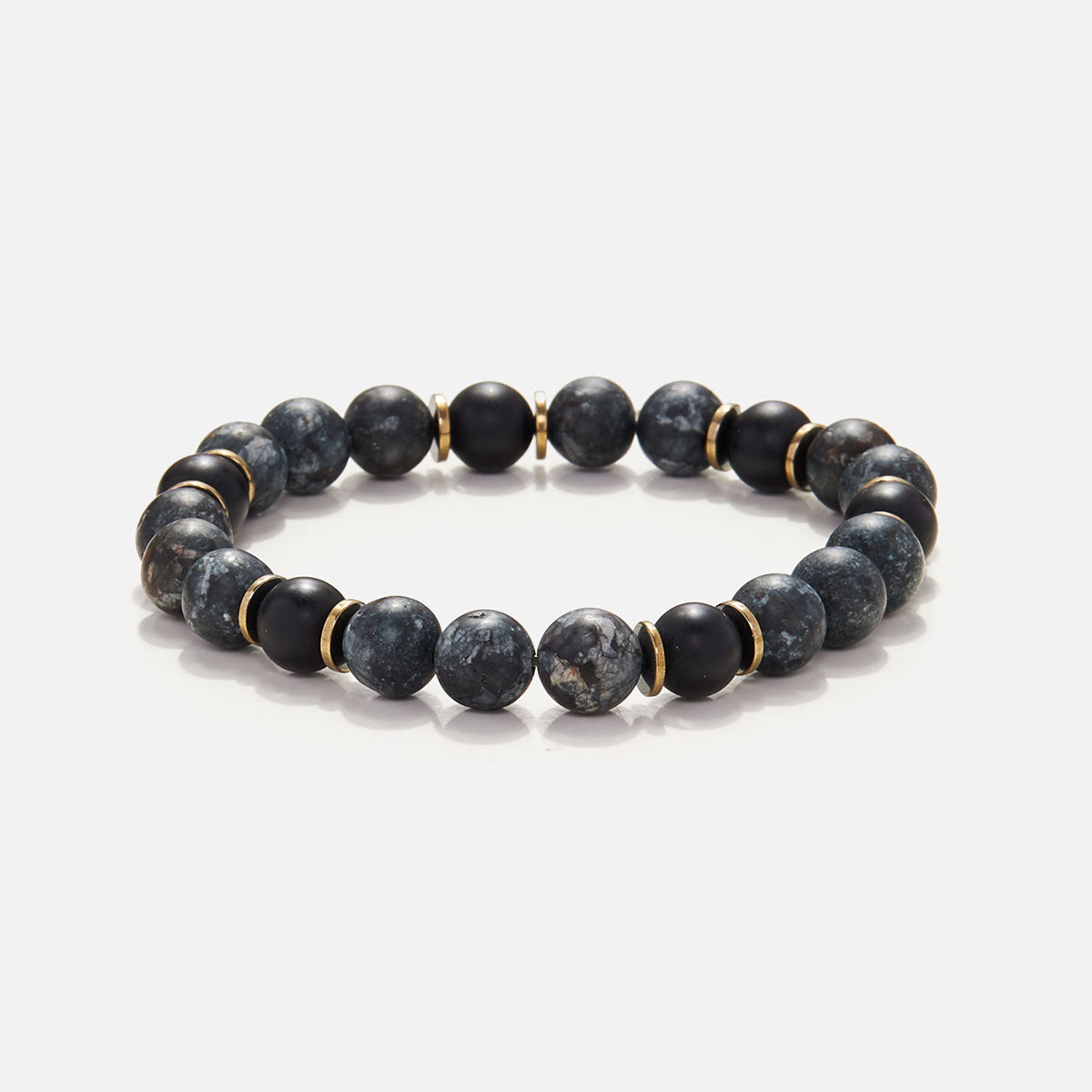 Handmade Bracelet For Men with Agate & Onyx