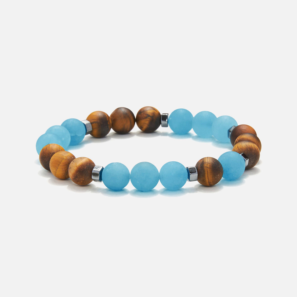Handmade Bracelet For Men with Agate & Tiger’s Eye