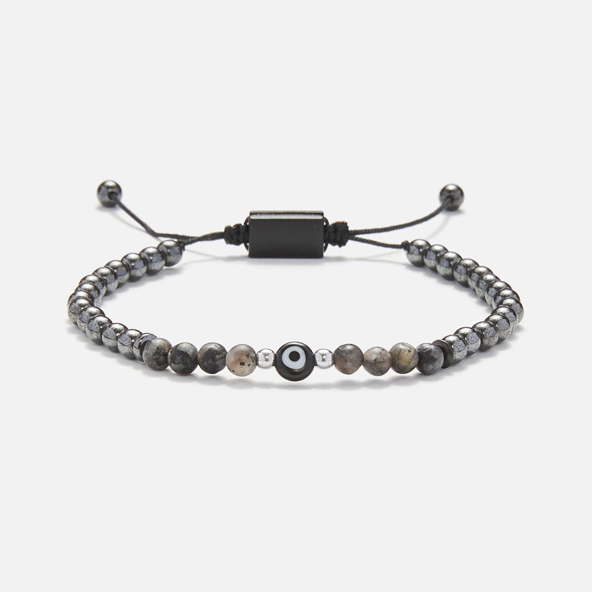 Handmade Bracelet for Men with Evil Eye & Hematite