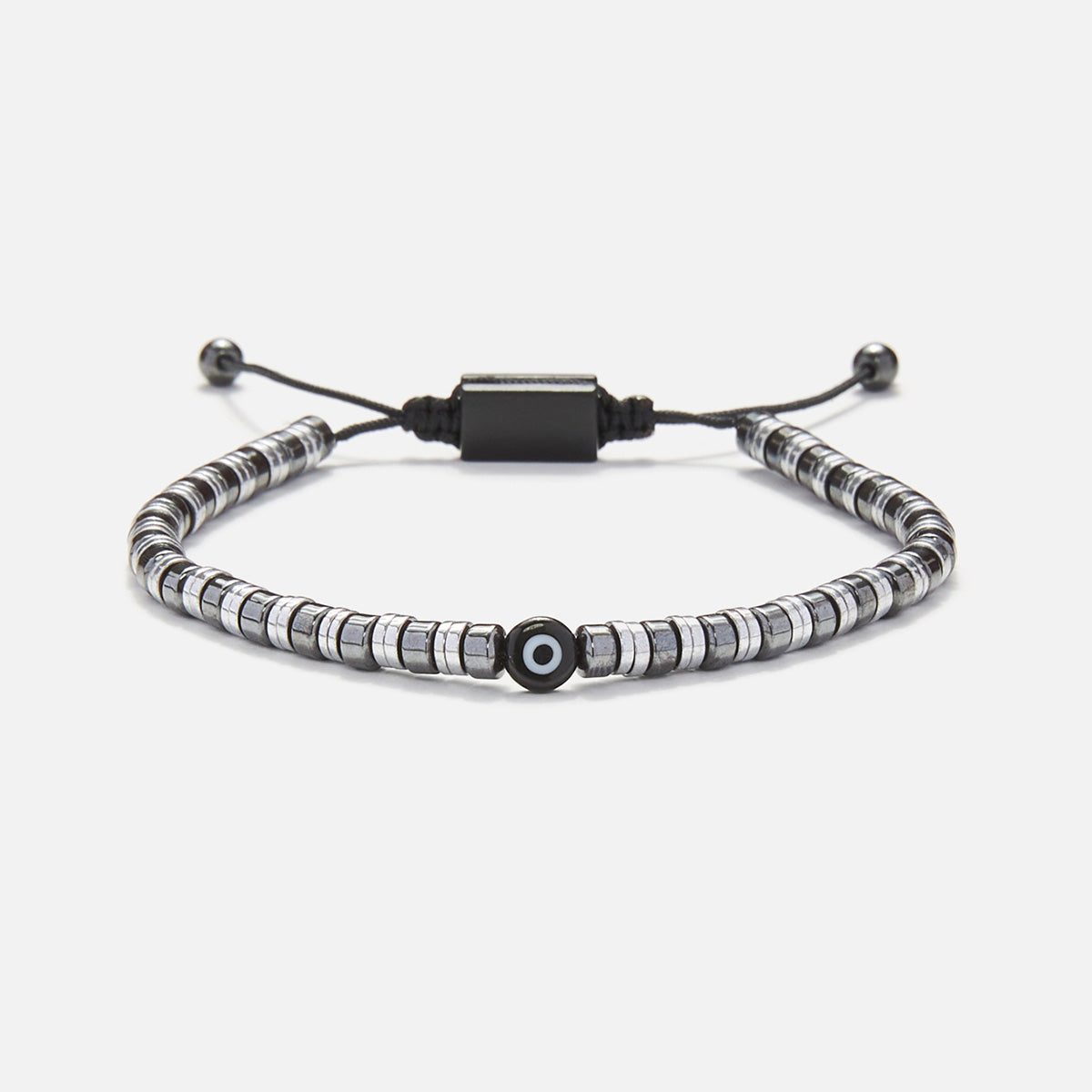 Handmade Bracelet for Men with Evil Eye & Hematite