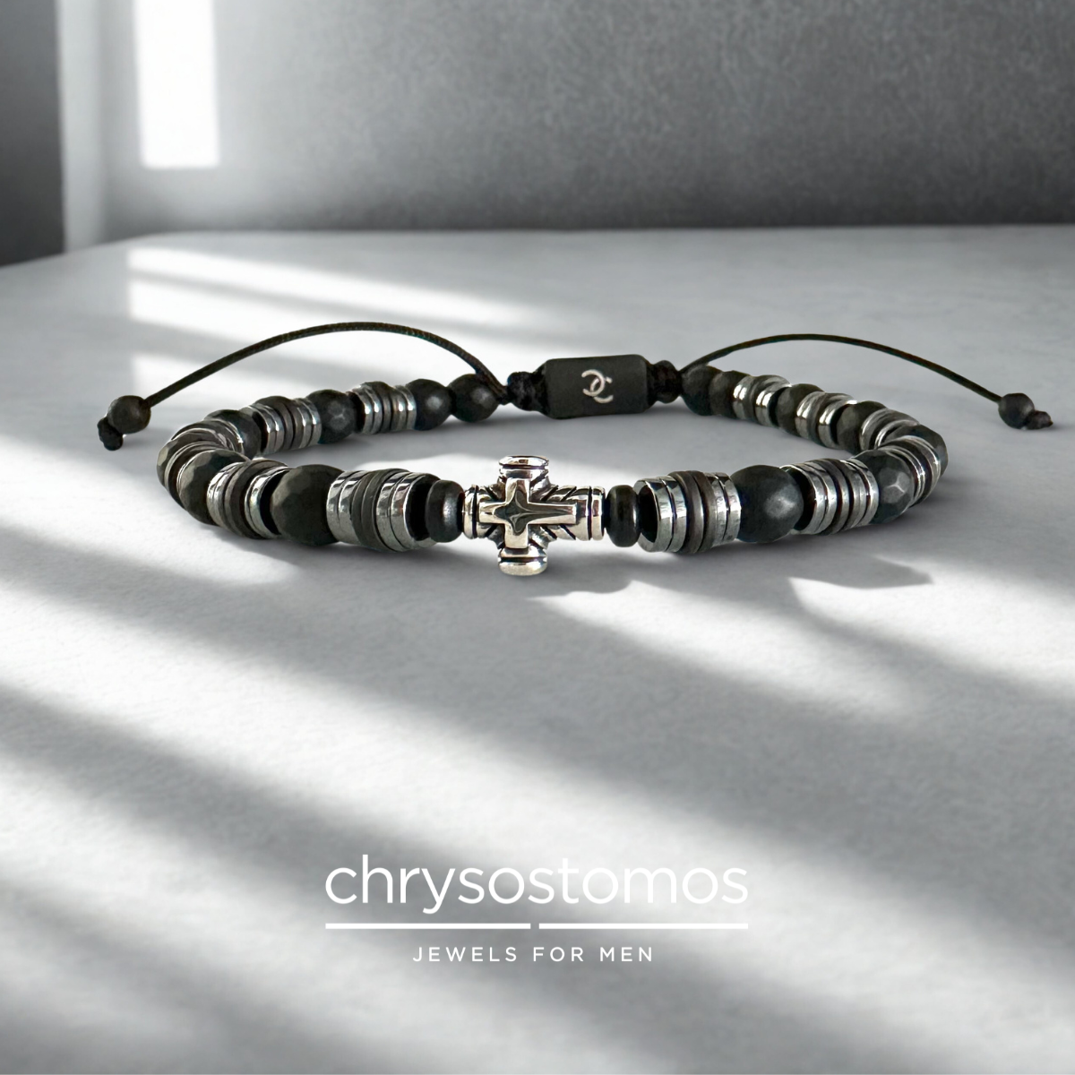 Men's Handmade Bracelet with onyx