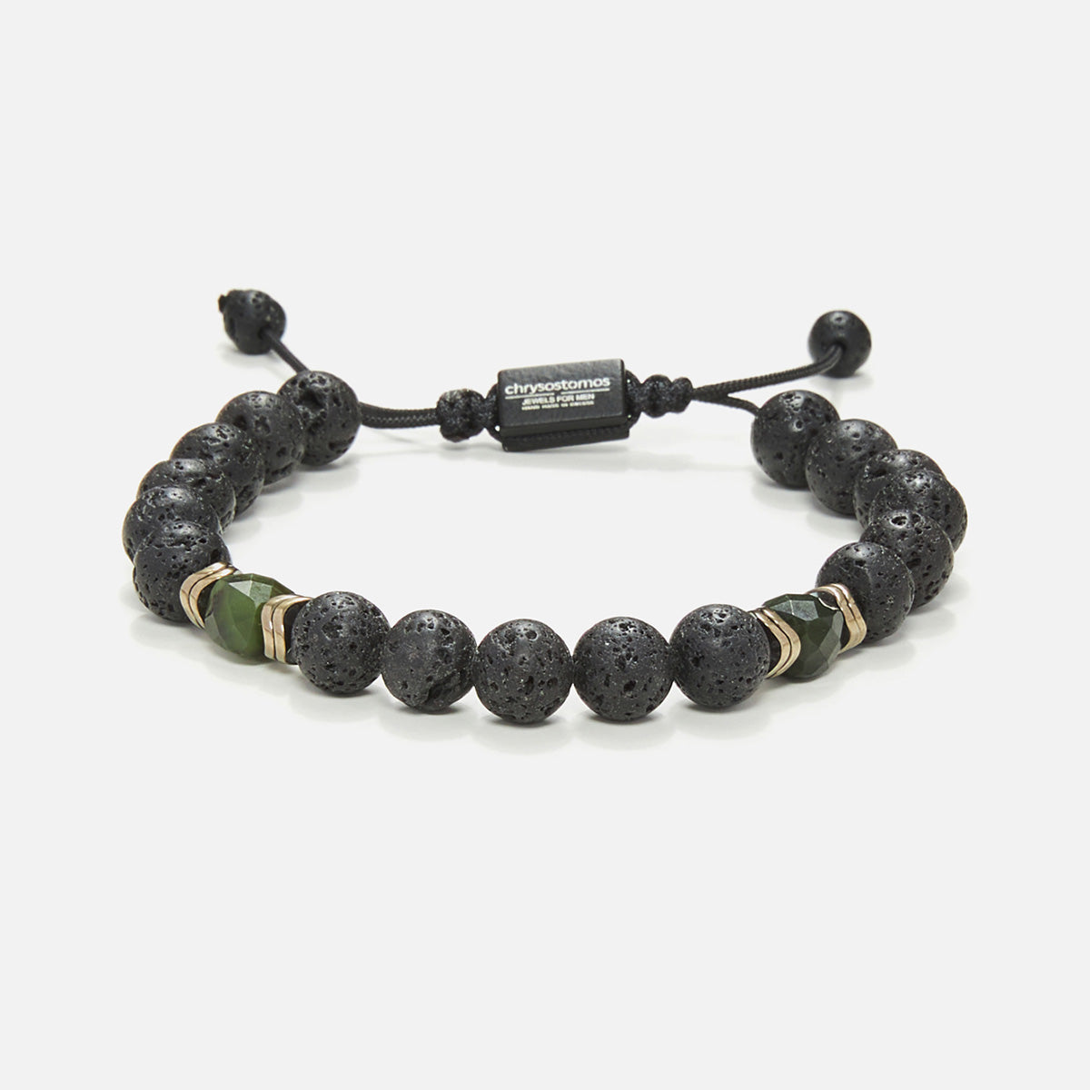 Handmade Bracelet For Men with Lava