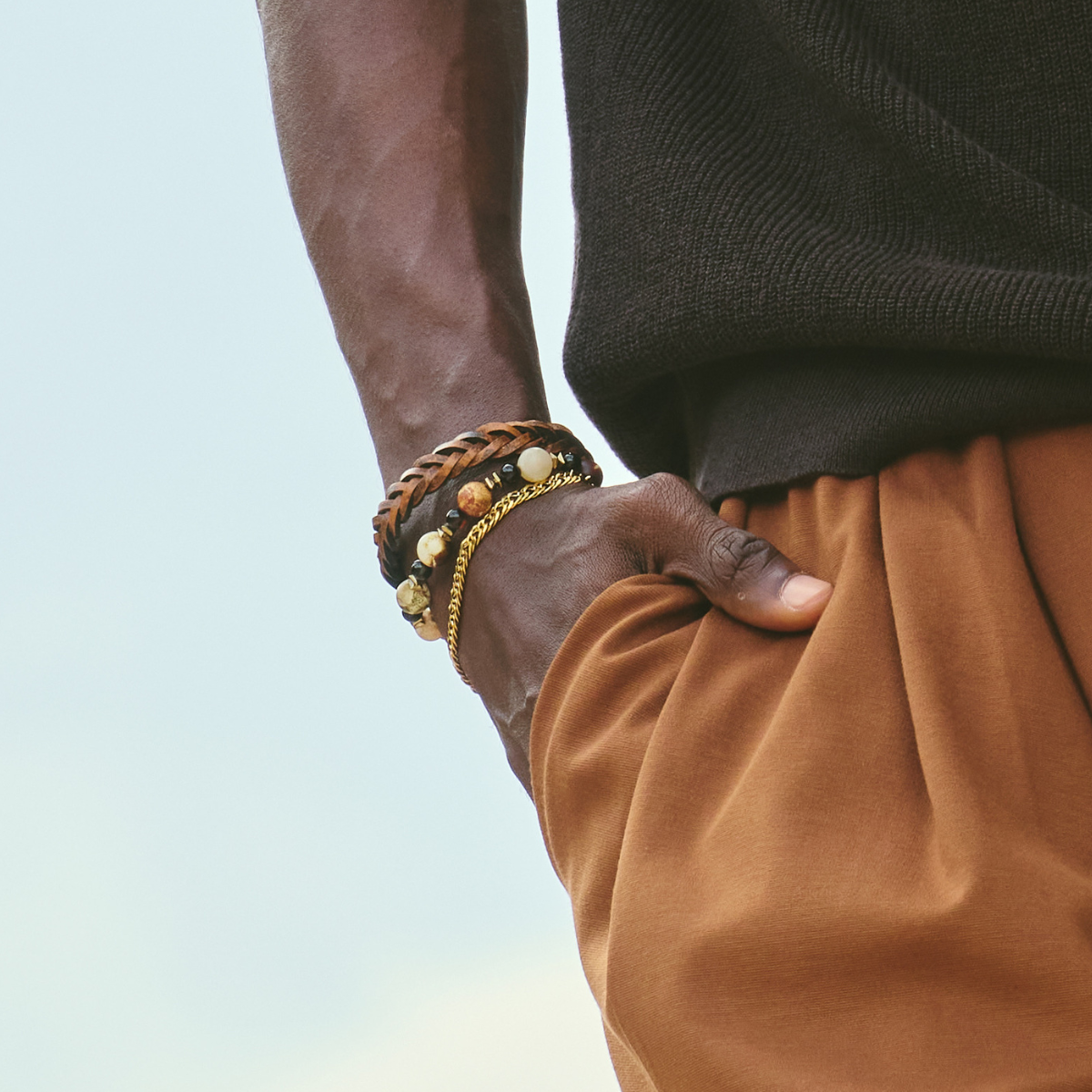 Handmade Bracelet For Men with Chain