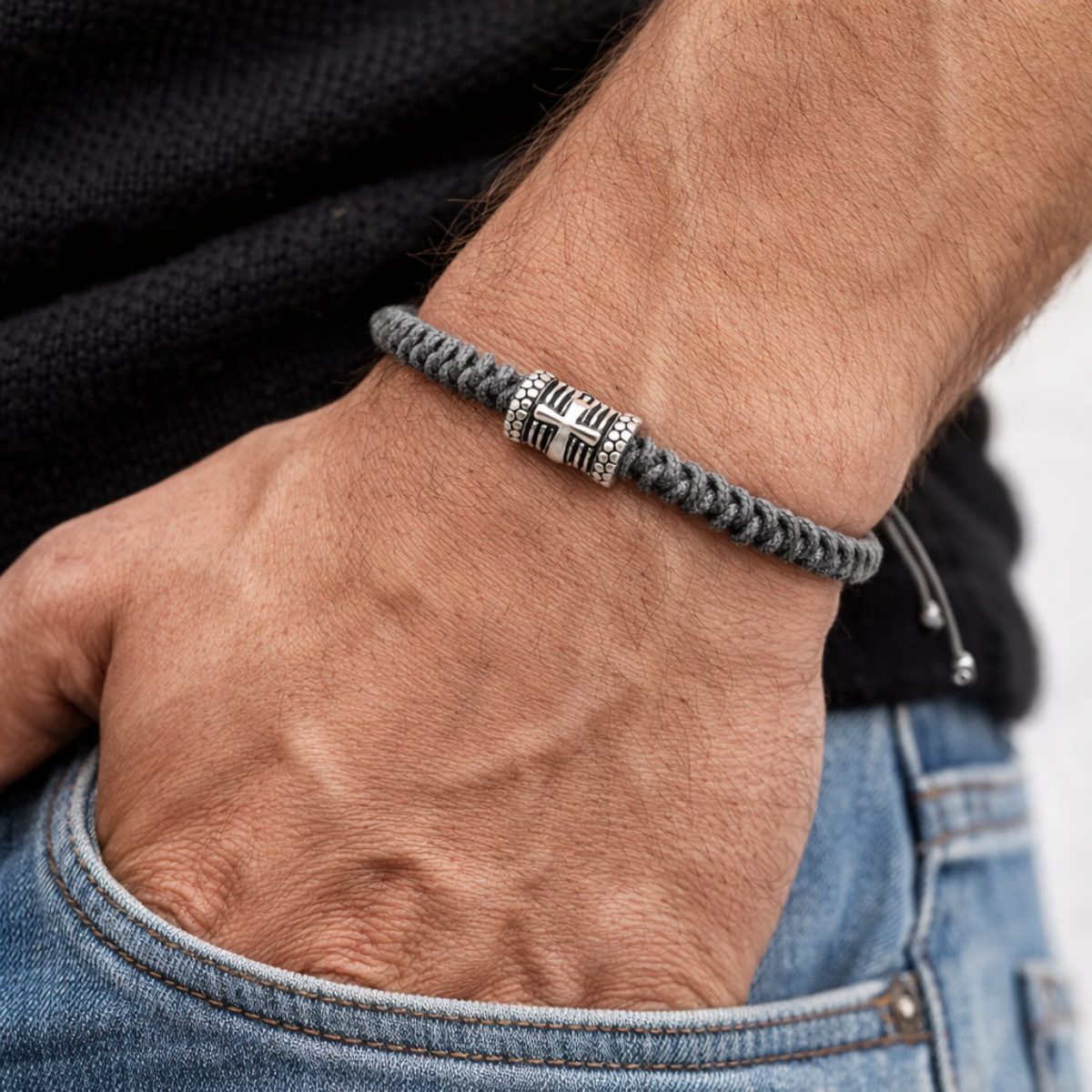 Men's Handmade Knitted Bracelet