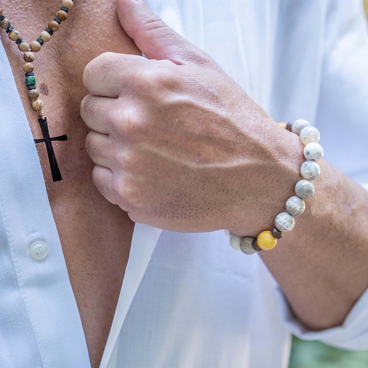 Handmade Bracelet For Men with Agate