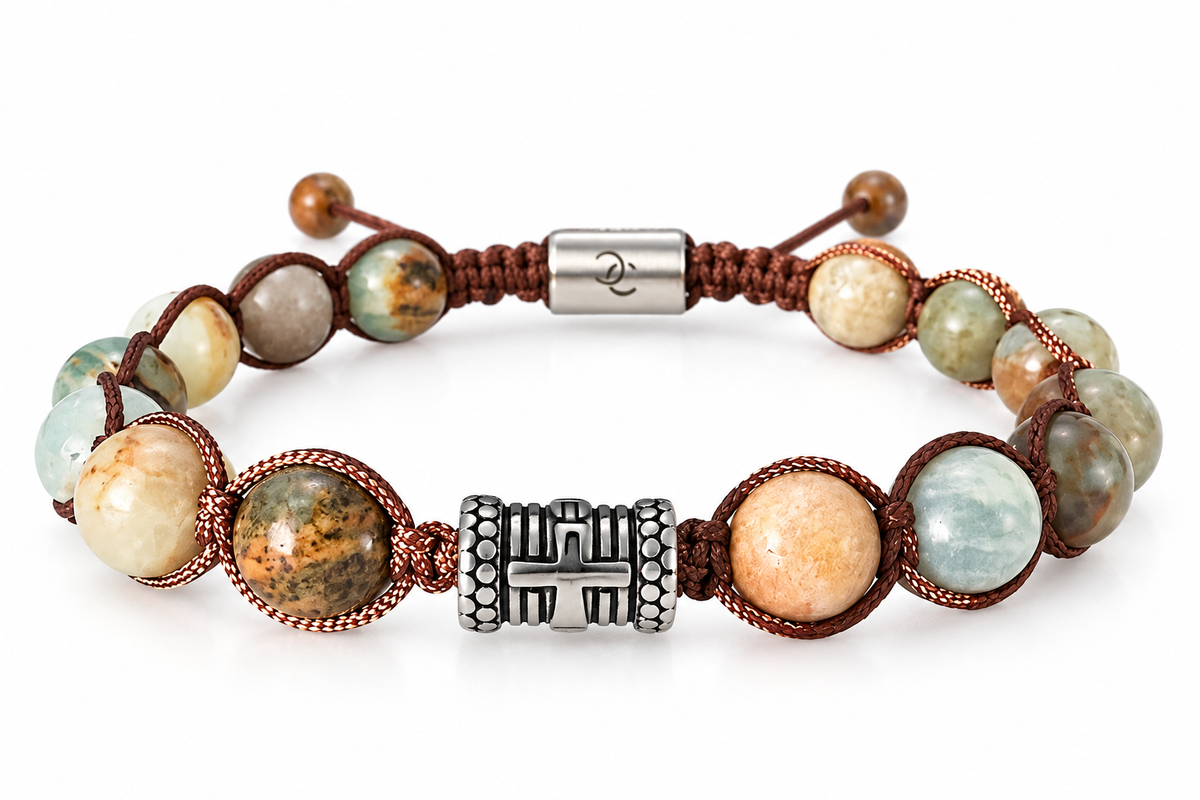 Men's Handmade Bracelet with Calcite